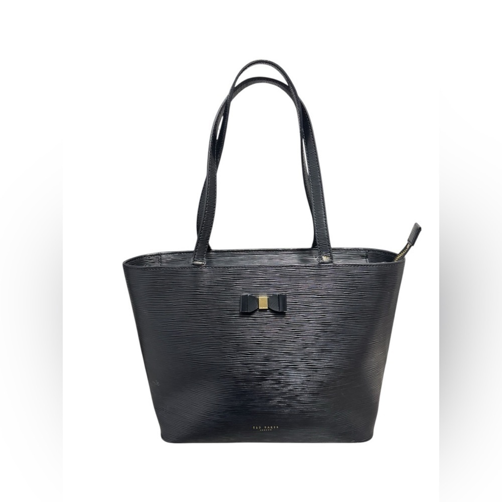 TED BAKER Women’s Deannah Bow Detail Shopper Handbag, Black - Picture 1 of 9